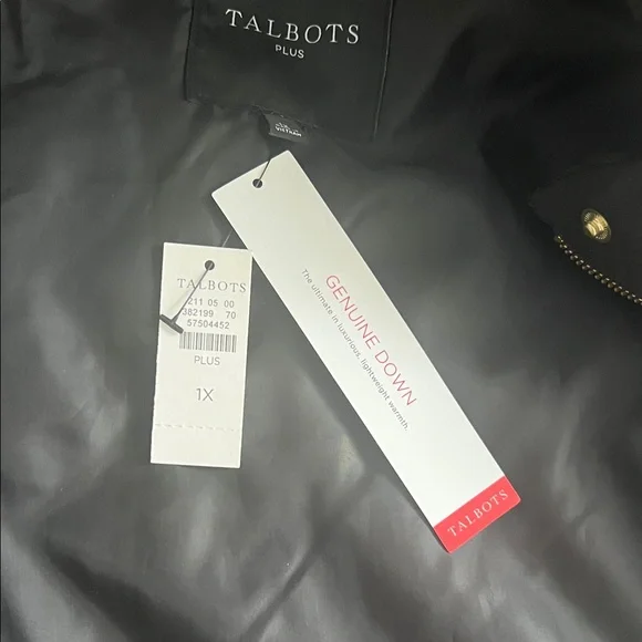 Talbots Black Vest with Gold Accents - Picture 4 of 12